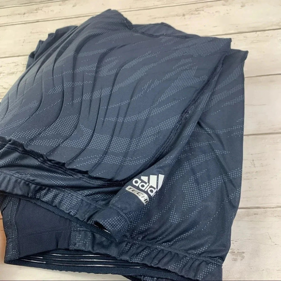 Adidas Padded Shorts Basketball Blue Compression Techfit Climacool Graphics - Picture 5 of 14
